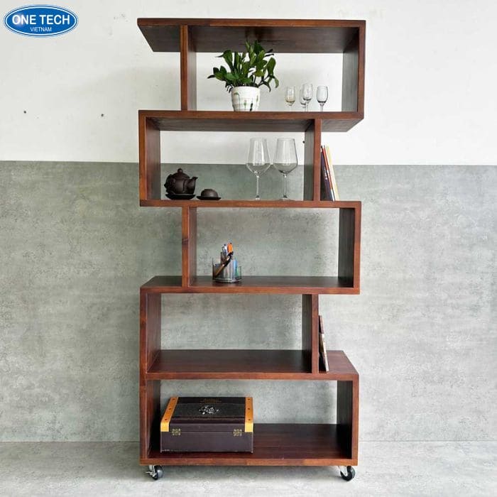 Kệ gỗ có bánh xe thiết kế theo yêu cầu