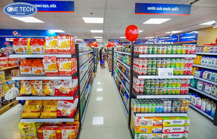 Phối hợp phụ kiện kệ siêu thị