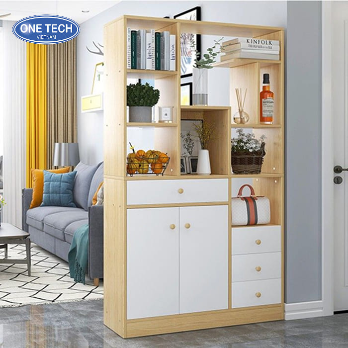 Tại sao nên chọn kệ gỗ vách ngăn phòng khách của One Tech?