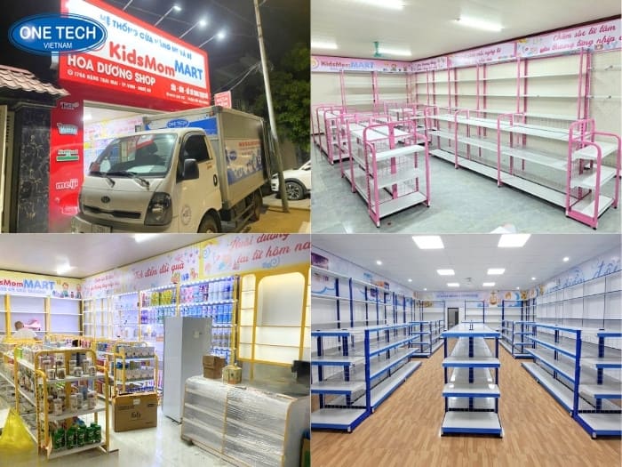 Thông tin chung về dự án kệ trưng bày cho chuỗi KidsMom