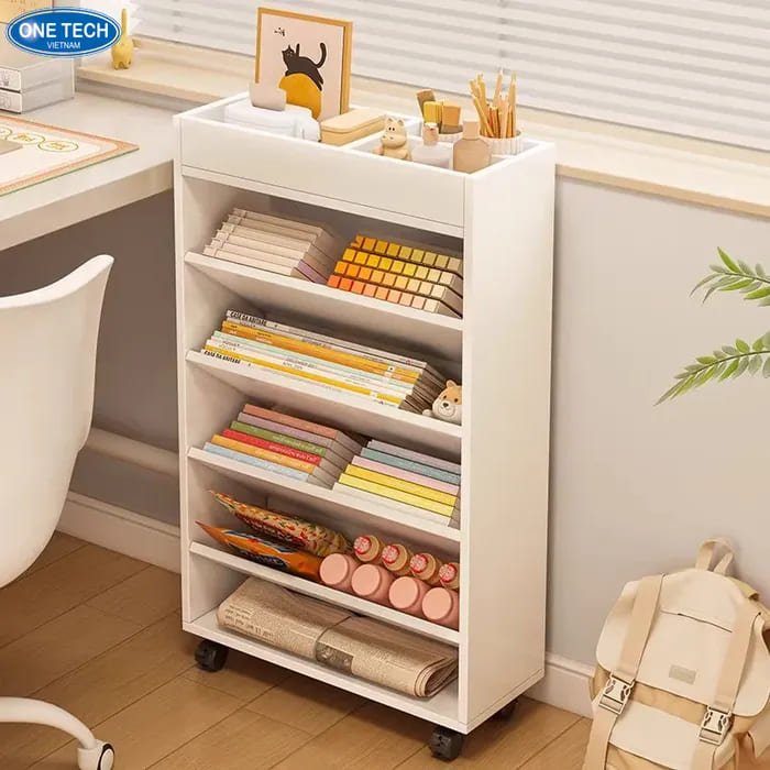 Kệ sách có bánh xe