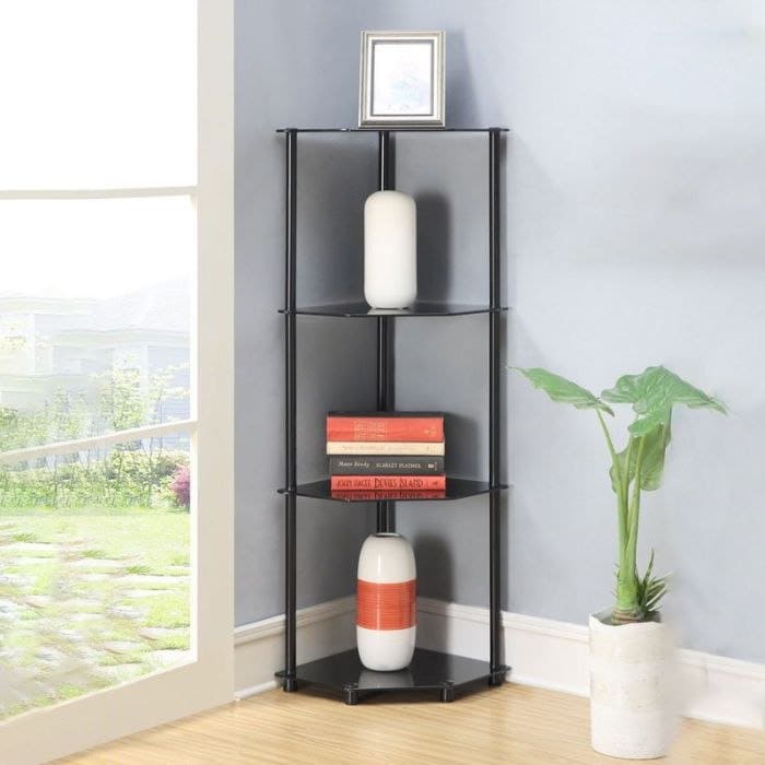 Kệ góc tường 3 tầng trang trí phòng khách