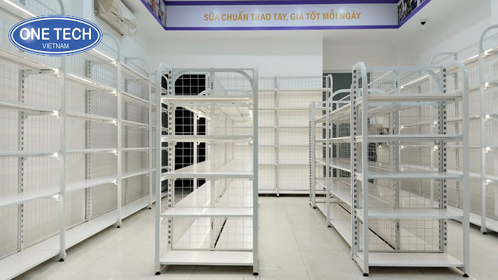 Địa chỉ mua kệ sắt màu trắng đẹp, lớp sơn bền