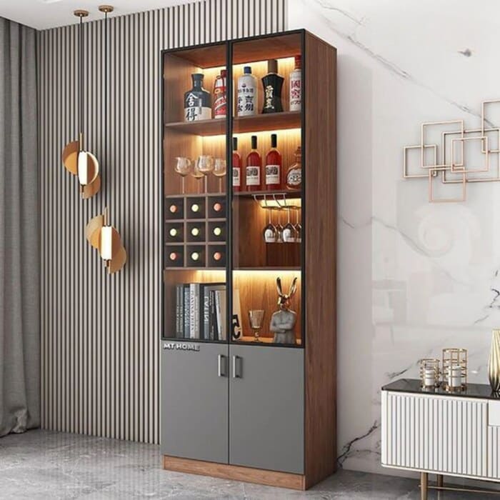 Kệ gỗ đựng rượu vang cỡ nhỏ dùng cho gia đình
