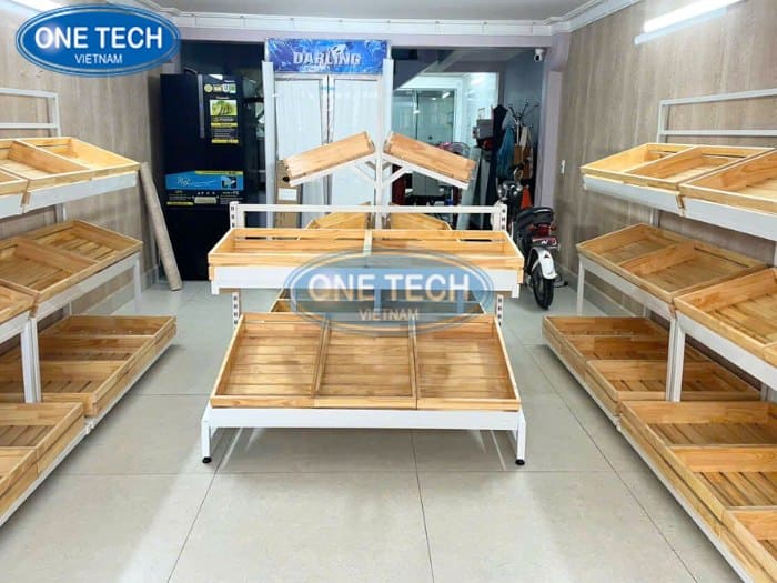 Kệ rau củ quả dùng tại siêu thị