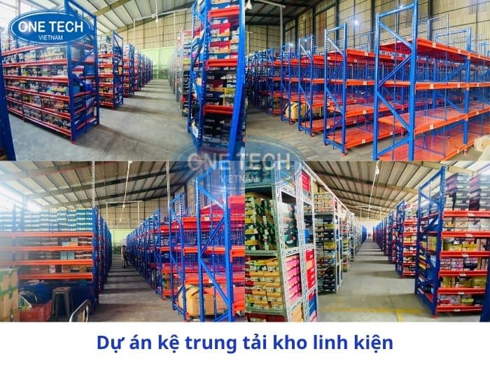 Dự án kệ trung tải kho linh kiện 