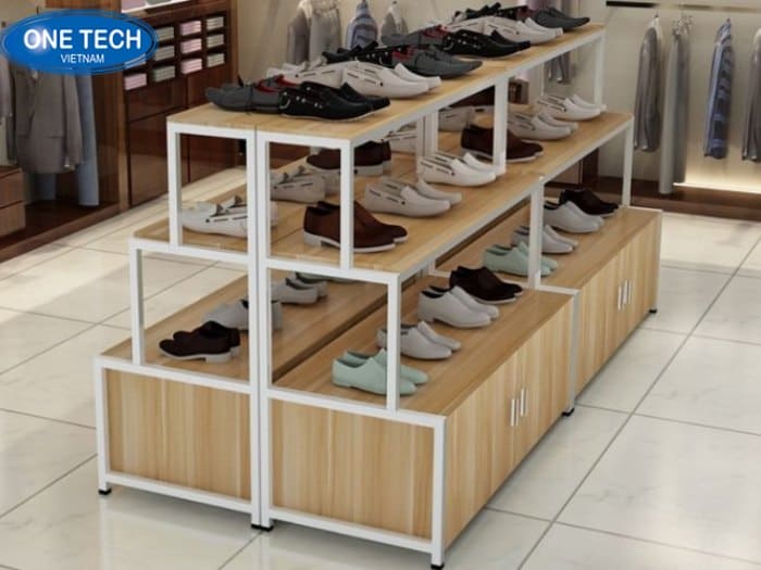 Kệ gỗ 3 tầng để giày dép
