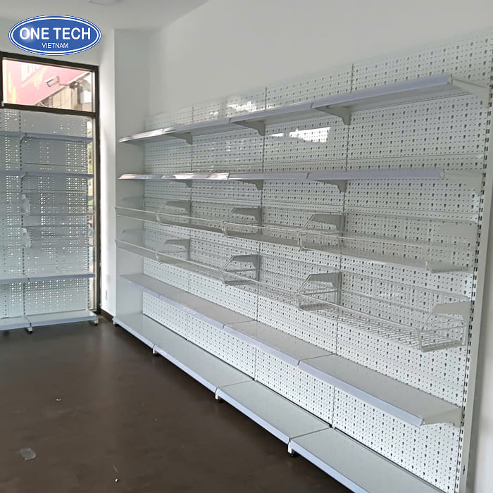 Kệ tôn lỗ màu trắng đa năng