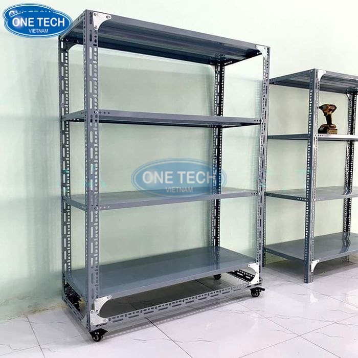Kệ V lỗ có bánh xe
