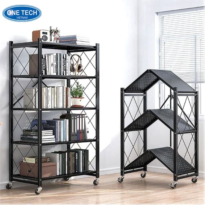 Kệ gấp gọn bánh xe di chuyển