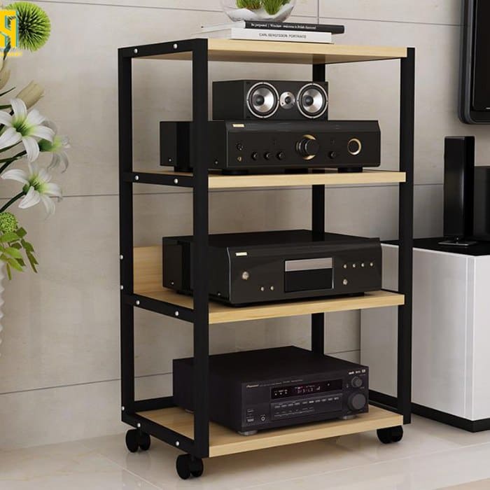 Kệ gỗ phối khung sắt bền bỉ