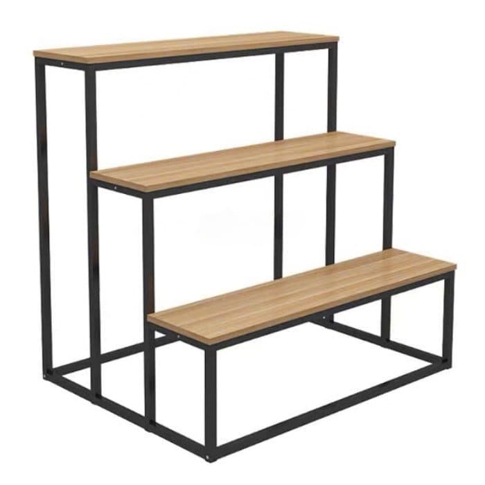 Kệ mặt gỗ MDF 3 tầng hình bậc thang