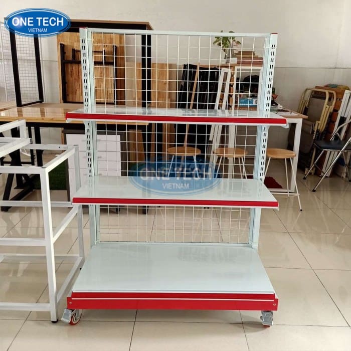 Kệ siêu thị có bánh xe