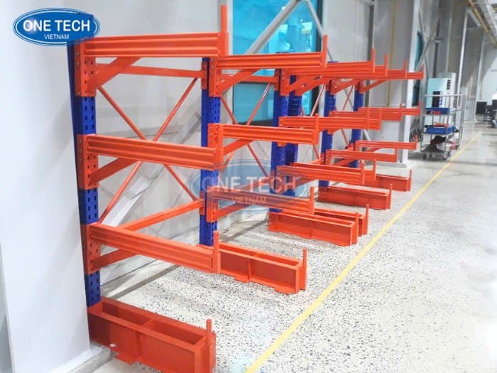 Kệ tay đỡ chịu lực cho hàng hóa dạng ống