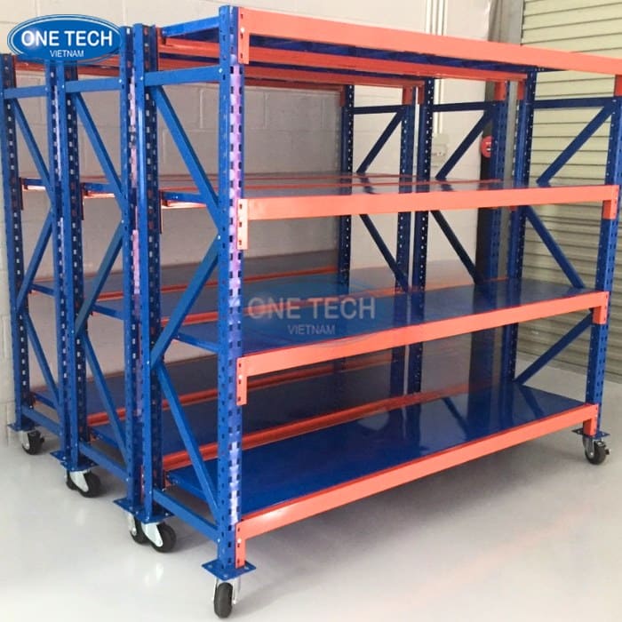 Kệ trung tải bánh xe linh hoạt