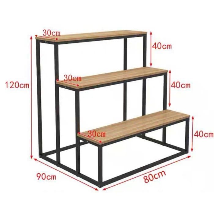 Kích thước tiêu chuẩn của kệ hình bậc thang