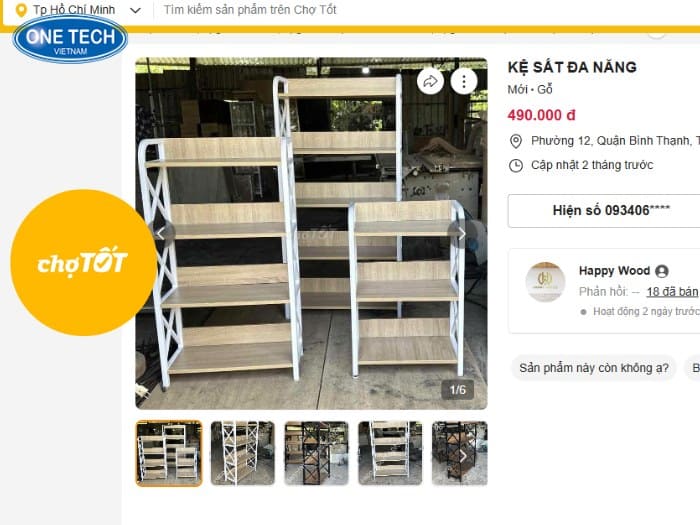 Chợ tốt kênh thanh lý phổ biến