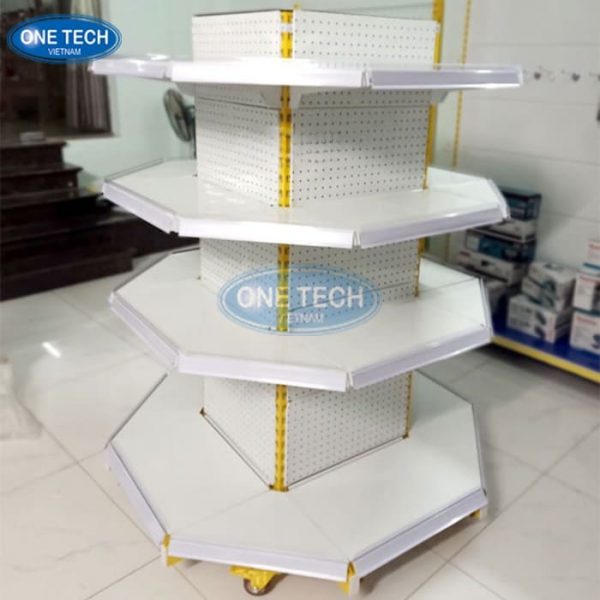 Đặc điểm cấu tạo kệ trưng bày hình bát giác
