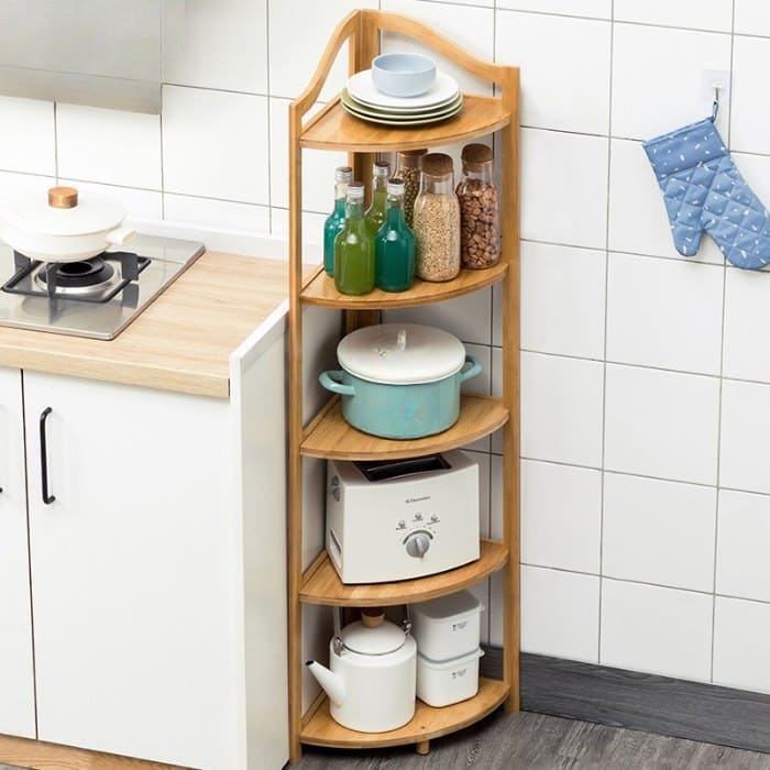 Kệ gỗ mini để góc bếp, góc nhà