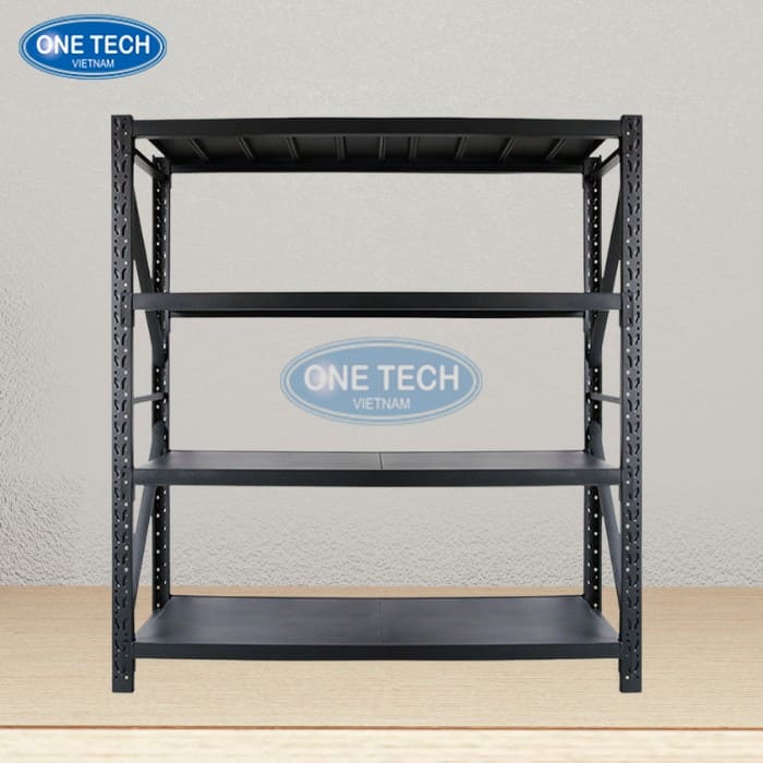Kệ trung tải màu đen tải trọng 200 - 300kg/tầng