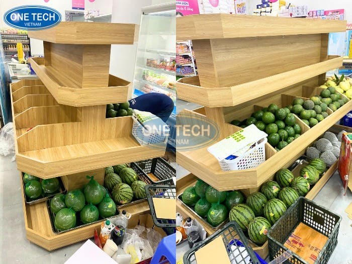 Kệ gỗ rau củ quả