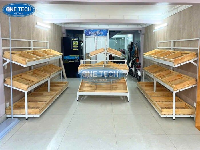 Kệ rau củ quả siêu thị