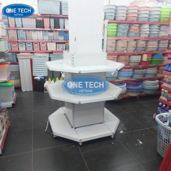 Kệ siêu thị bát giác dùng để làm gì