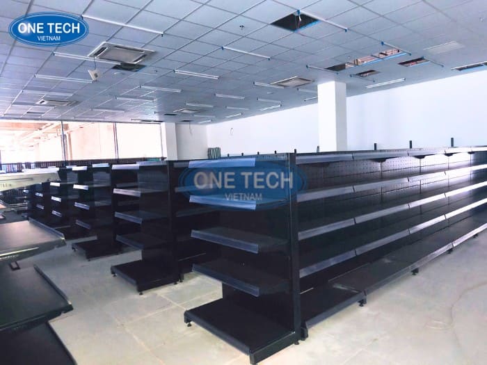 Lắp đặt dự án kệ siêu thị cho siêu thị BRG Mart 01