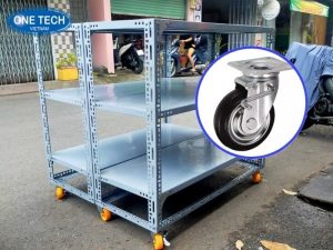 Mẫu kệ có bánh xe đa năng, dễ di chuyển