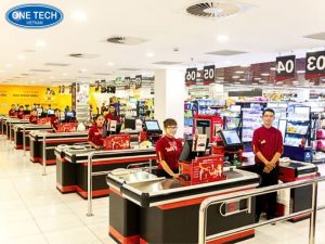 Bàn thu ngân winmart hiện đại, sang trọng