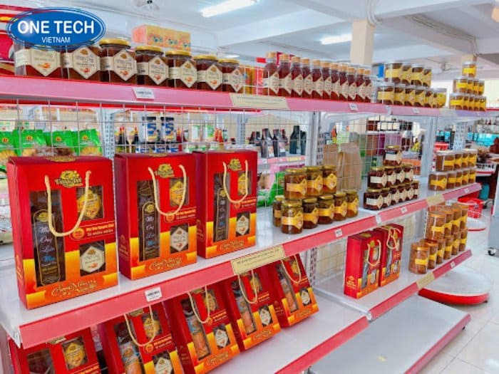 Các tính năng tích hợp trên kệ trưng bày mật ong