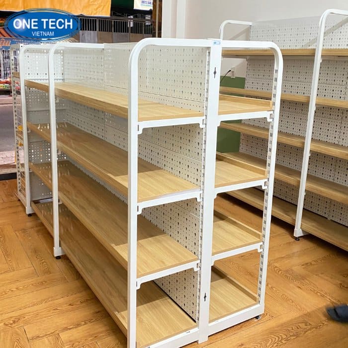 Kệ gỗ khung sắt nâng tầm đẳng cấp