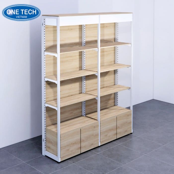Kệ gỗ tủ kính trưng bày tượng cao cấp, an toàn