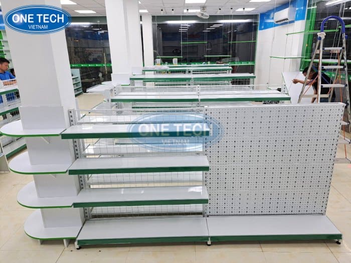 Lắp đặt kệ cho hệ thống sữa 3 tốt 03