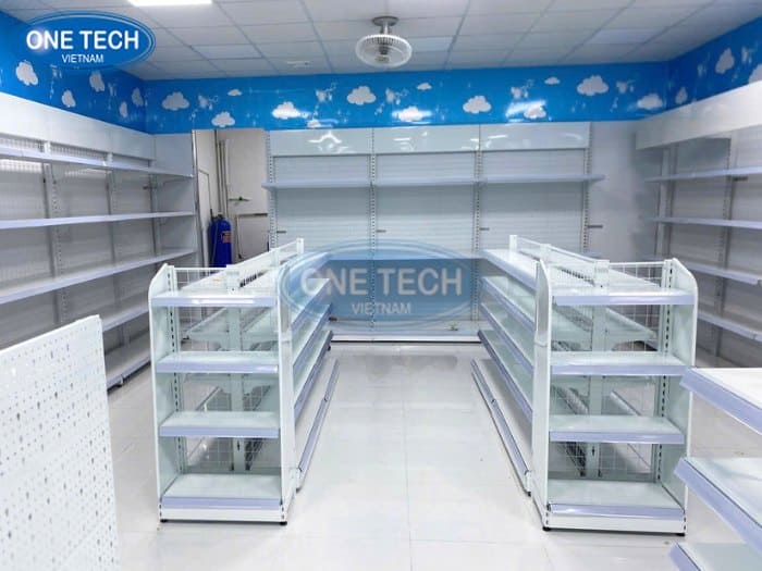 Lắp đặt kệ cho hệ thống sữa 3 tốt 11