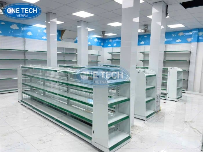 Lắp đặt kệ cho hệ thống sữa 3 tốt 12