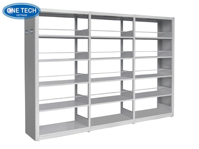 Kệ sách bằng sắt thiết kế 2 mặt 