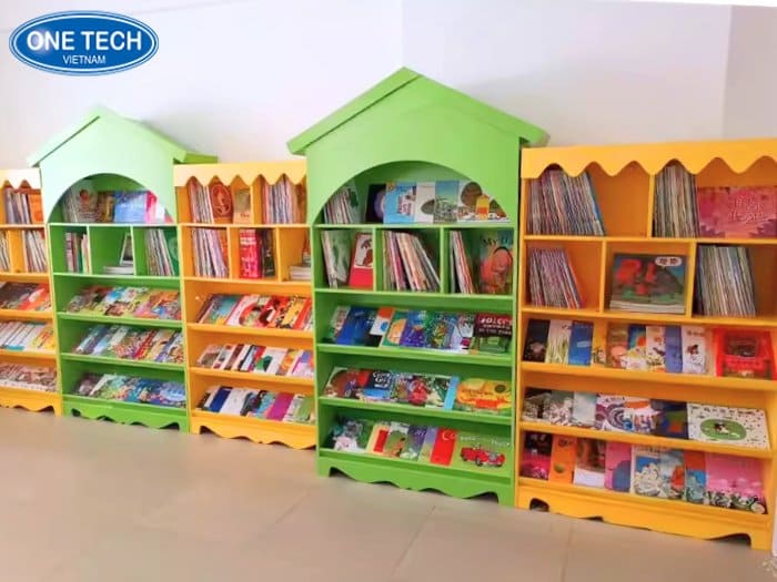 Kệ sách thư viện mầm non
