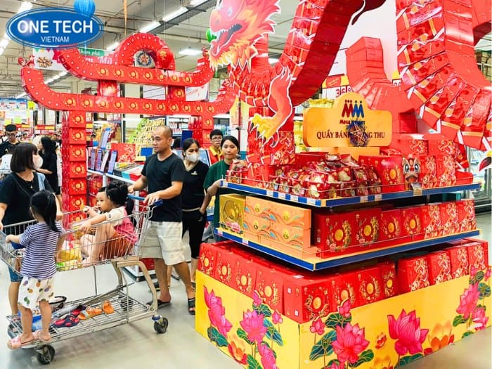 Ụ vuông trưng bày bánh trung thu