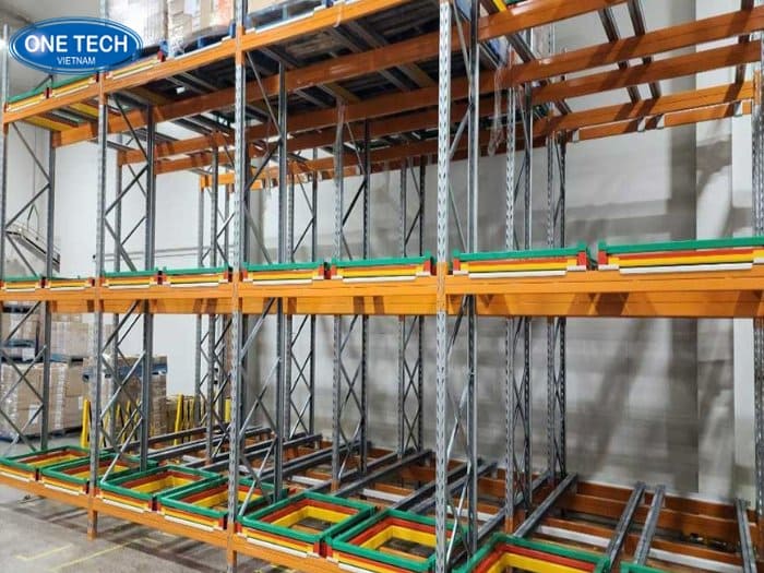 Kệ Push Back cũ nâng cao năng suất
