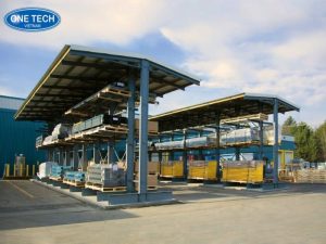 Kệ có mái cho kho ngoài trời
