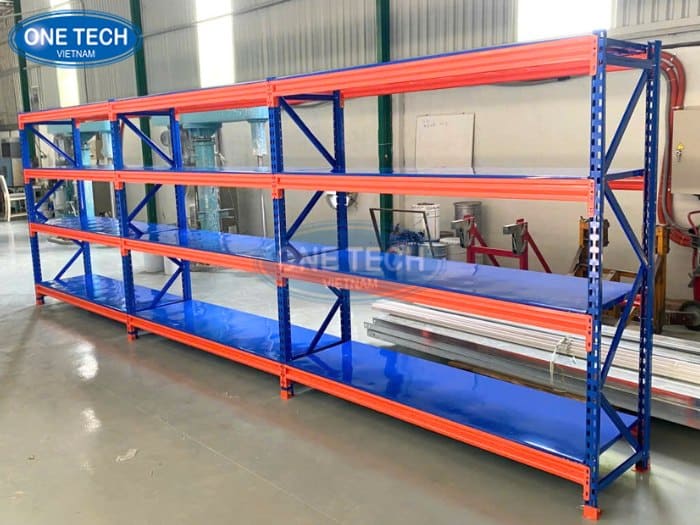 Kệ kho trung tải nối tiếp 300kg/tầng