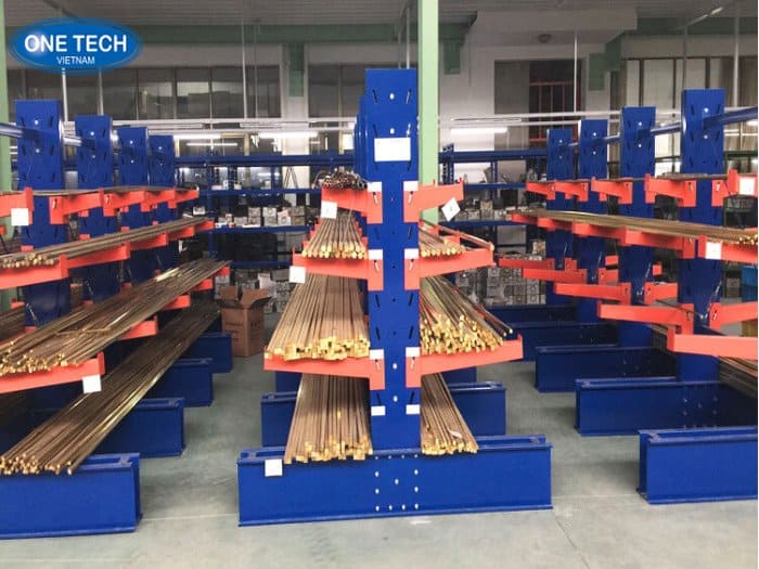Kệ tay đỡ cũ cho kho hàng sắt thép