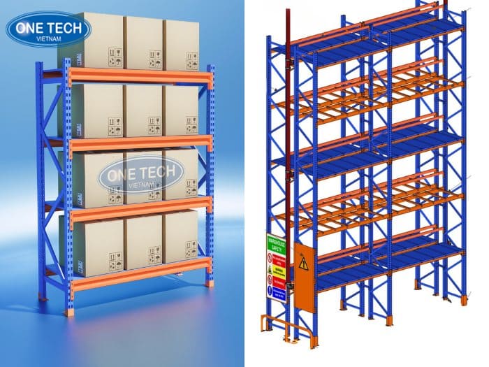 Điểm giống nhau giữa 2 loại kệ này