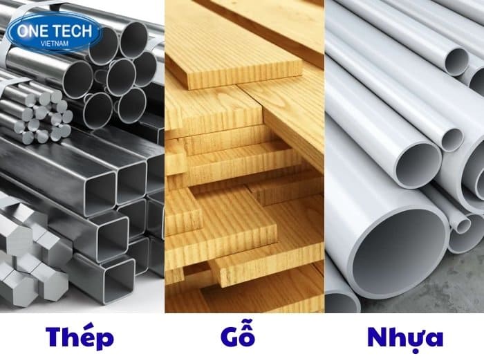 Các chất liệu của quầy thanh toán màu xám