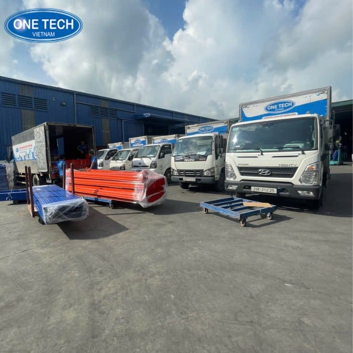 Đơn vị sản xuất kệ trung tải sơn màu xám uy tín