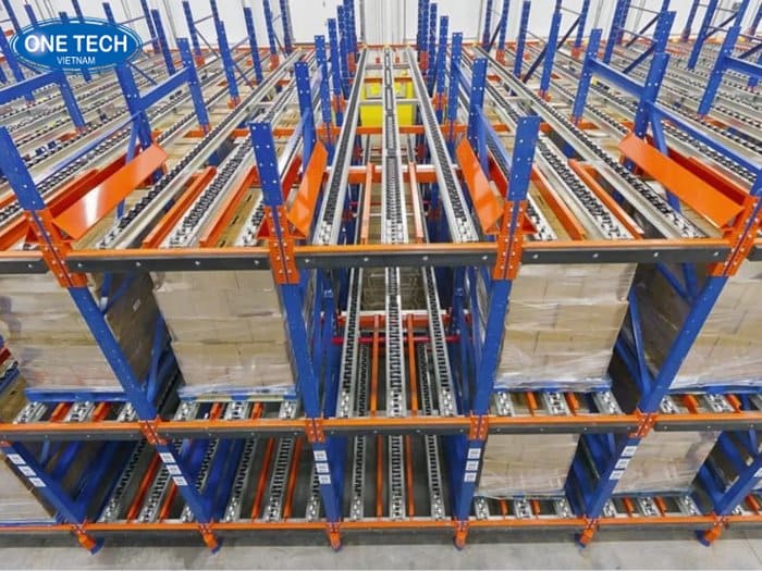 Kệ con lăn - Hệ thống bán tự động tiết kiệm thời gian