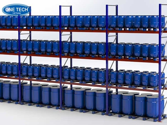 Kệ chứa thùng phi kích thước nhỏ