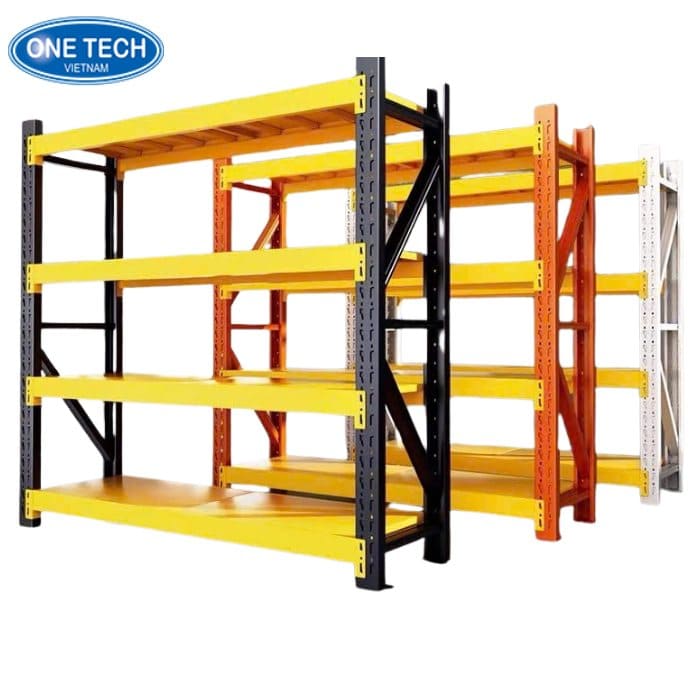 Kệ màu vàng kết hợp được nhiều màu