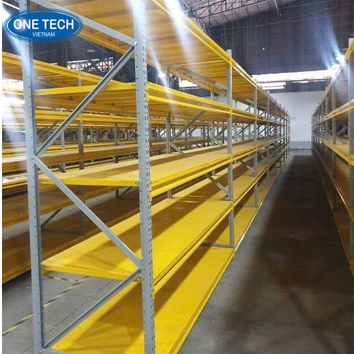 Kệ nối tiếp màu vàng